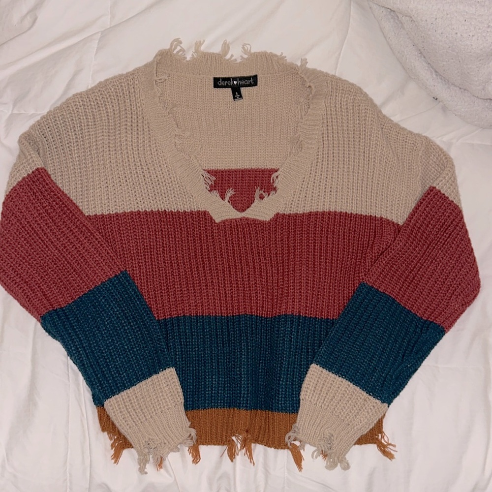v neck sweater